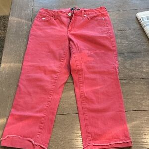 Nine West Flare Jeans in Vibrant Pink